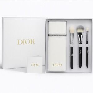 Dior make up brush set with case